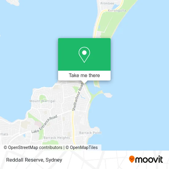 Reddall Reserve map