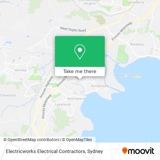 Electricworks Electrical Contractors map