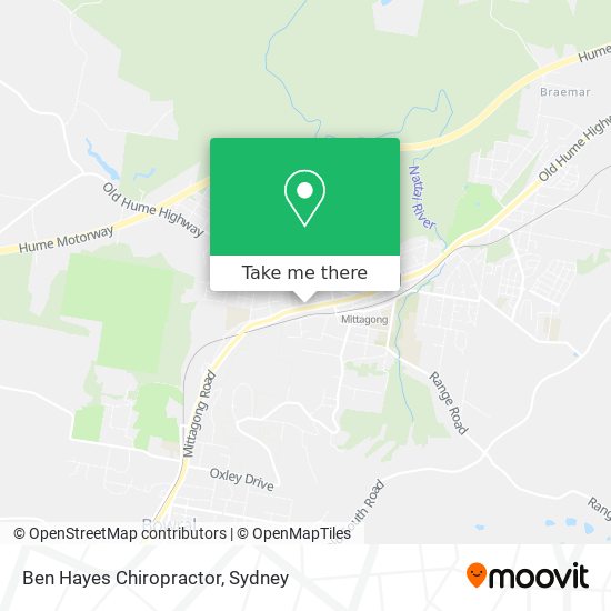 Mapa Ben Hayes Chiropractor