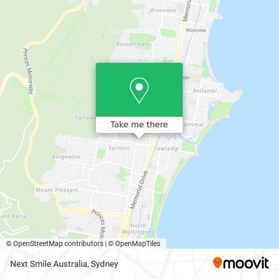 Next Smile Australia map