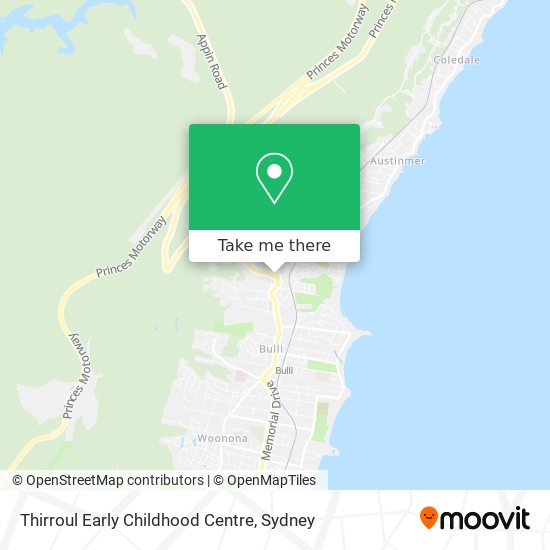 Mapa Thirroul Early Childhood Centre