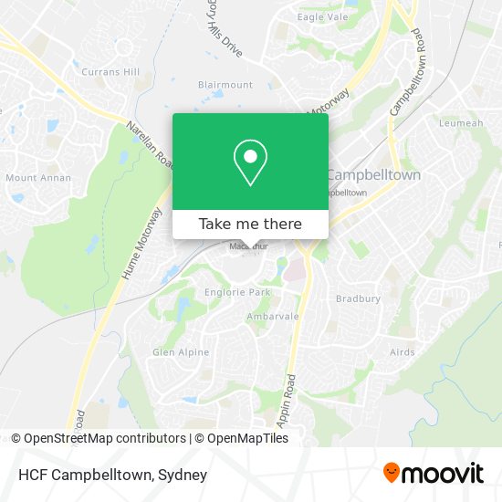 Mapa HCF Campbelltown