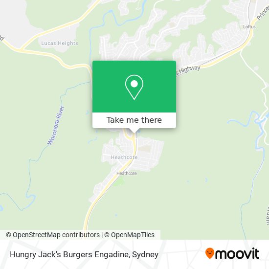 Hungry Jack's Burgers Engadine map