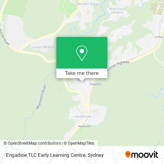 Mapa Engadine TLC Early Learning Centre