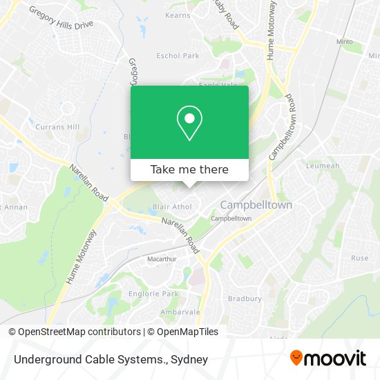 Underground Cable Systems. map