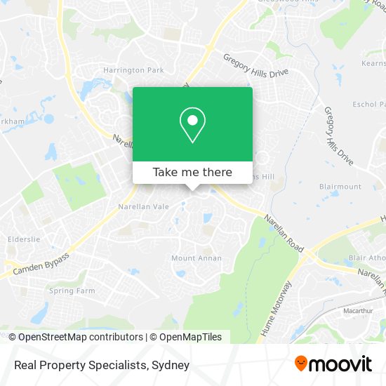 Real Property Specialists map