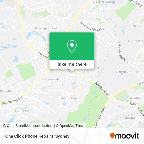 One Click Phone Repairs map