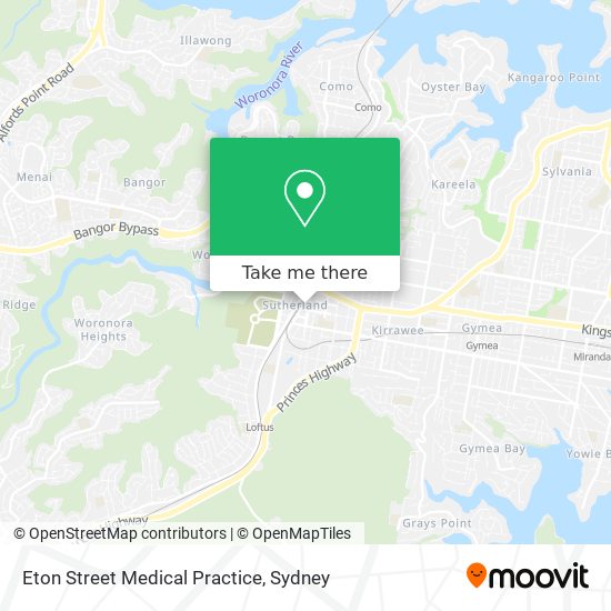 Mapa Eton Street Medical Practice