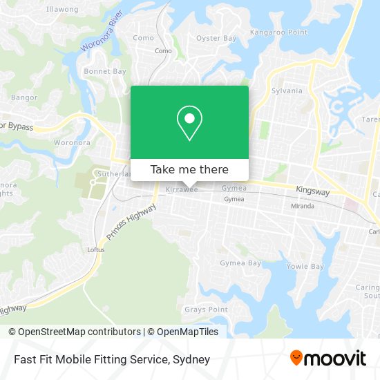 Mapa Fast Fit Mobile Fitting Service