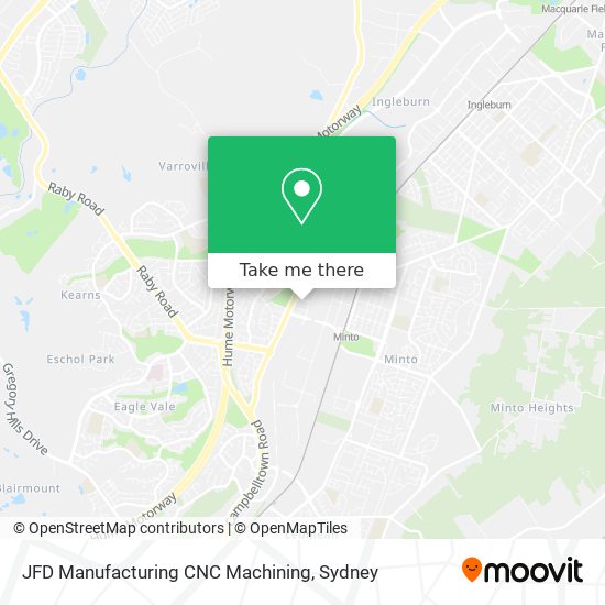 JFD Manufacturing CNC Machining map