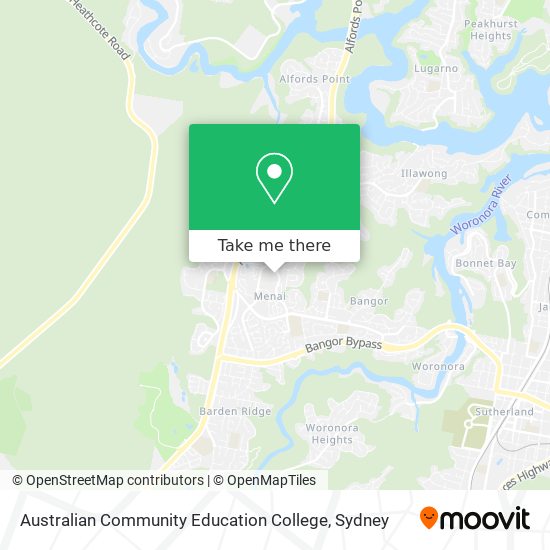 Australian Community Education College map