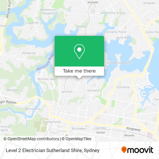 Level 2 Electrician Sutherland Shire map