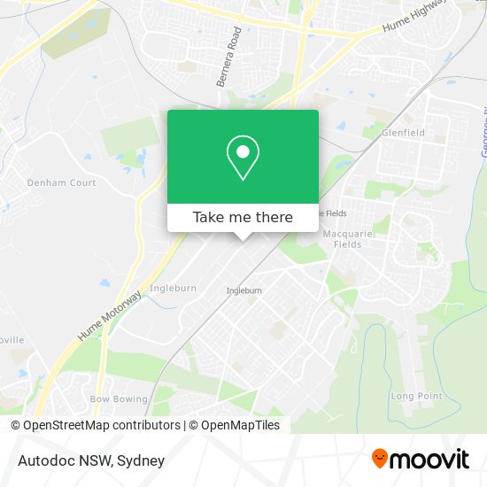 Mapa Autodoc NSW