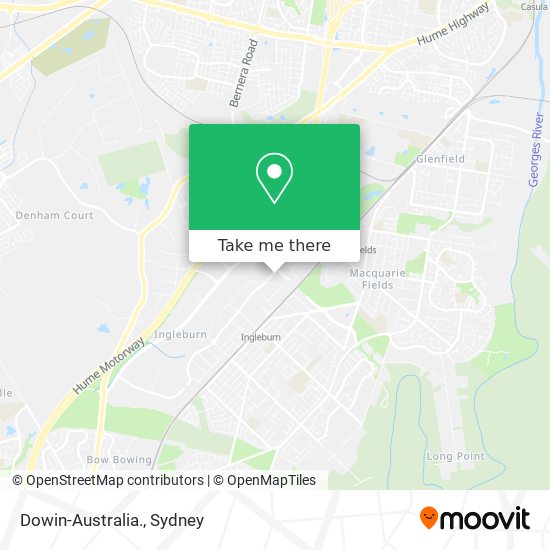 Dowin-Australia. map