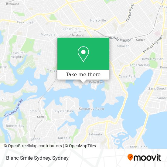 Blanc Smile Sydney map