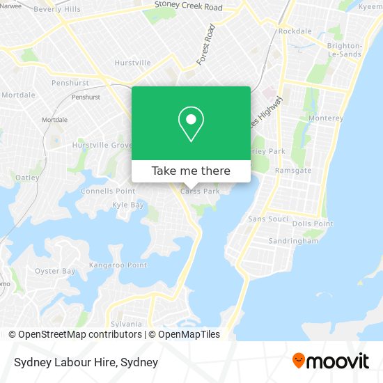 Mapa Sydney Labour Hire