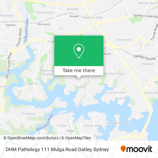 DHM Pathology 111 Mulga Road Oatley map