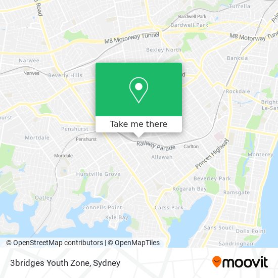 3bridges Youth Zone map