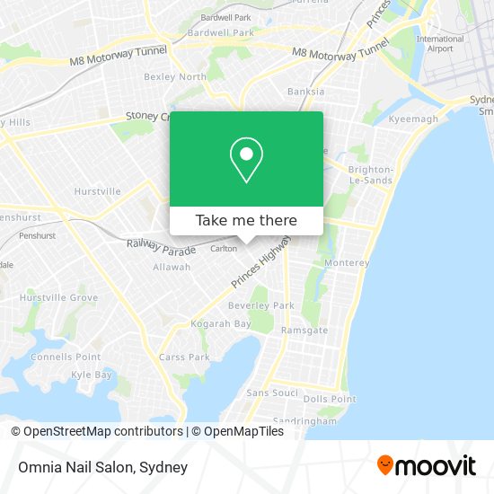 Omnia Nail Salon map