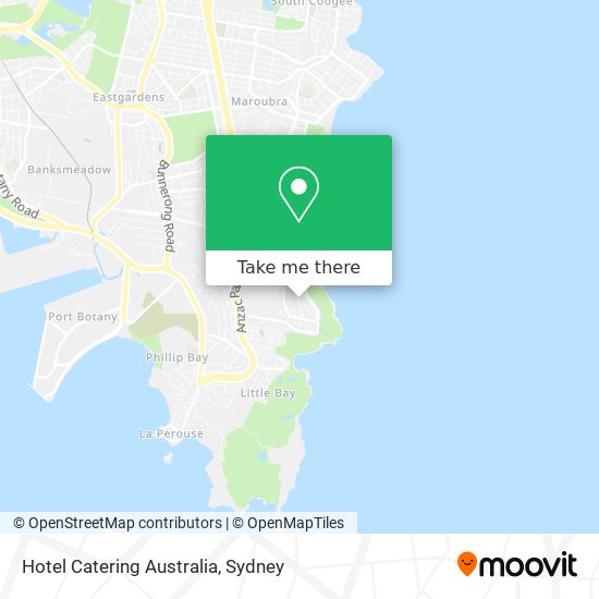 Hotel Catering Australia map