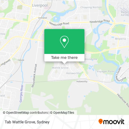 Tab Wattle Grove map