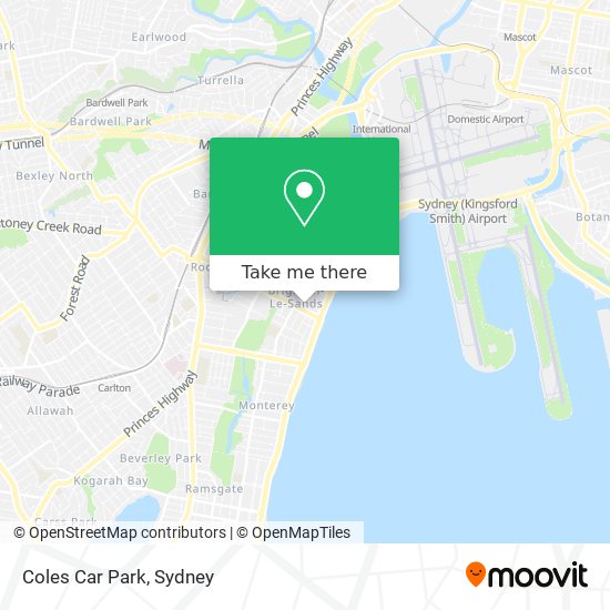 Coles Car Park map