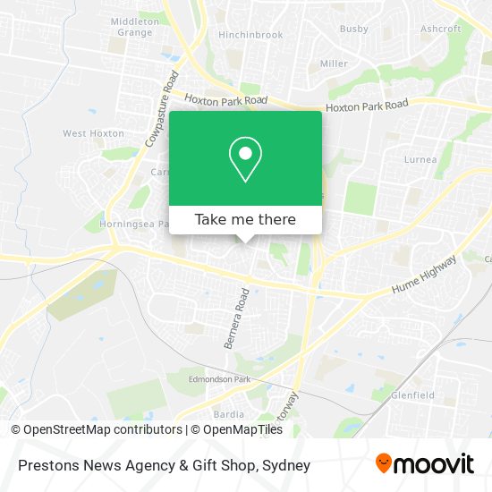 Prestons News Agency & Gift Shop map