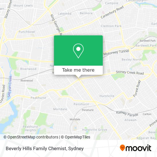 Beverly Hills Family Chemist map