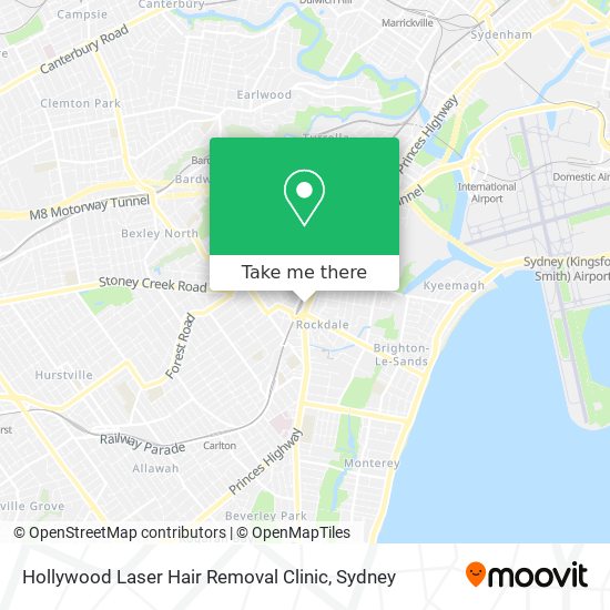 Mapa Hollywood Laser Hair Removal Clinic