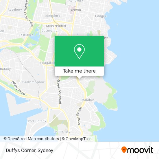 Duffys Corner map