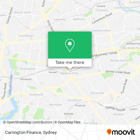 Carrington Finance map