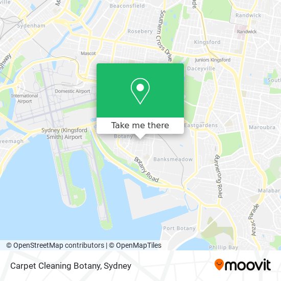 Carpet Cleaning Botany map