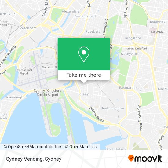 Mapa Sydney Vending