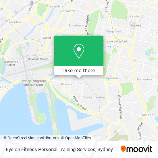 Eye on Fitness Personal Training Services map