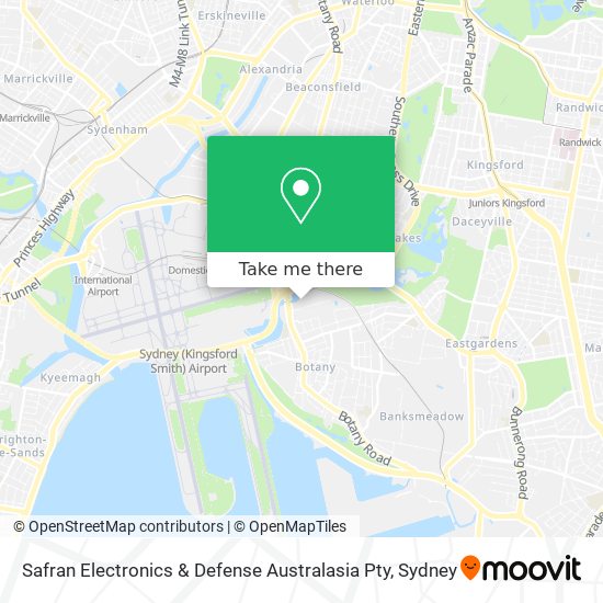 Mapa Safran Electronics & Defense Australasia Pty