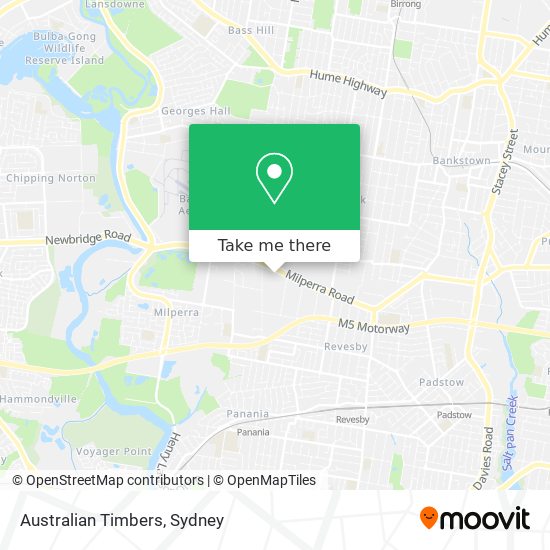 Mapa Australian Timbers