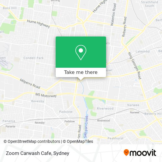 Mapa Zoom Carwash Cafe