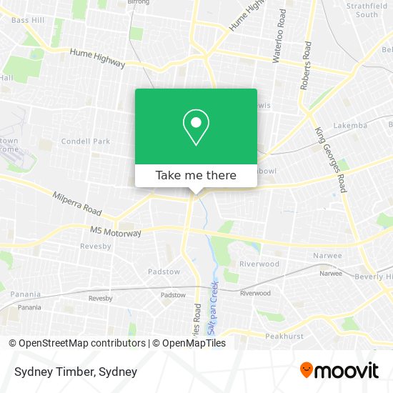 Sydney Timber map