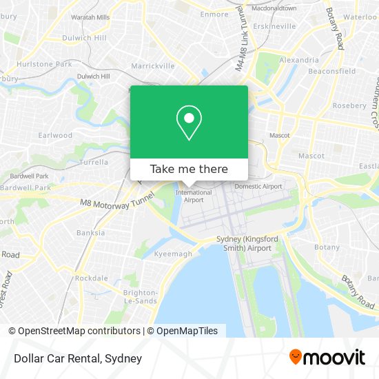 Mapa Dollar Car Rental