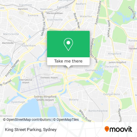 Mapa King Street Parking