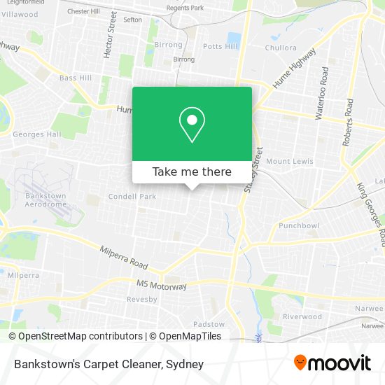 Bankstown's Carpet Cleaner map