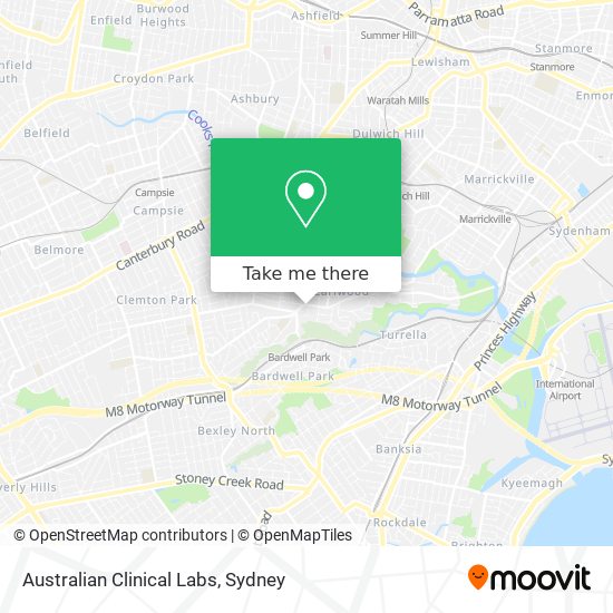 Australian Clinical Labs map