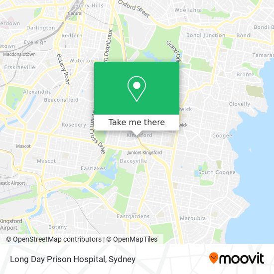 How to get to Long Day Prison Hospital in Kingsford (NSW) by Bus, Train