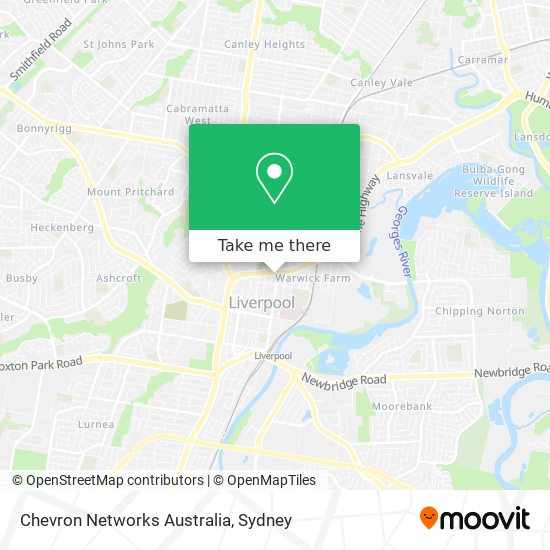 Chevron Networks Australia map