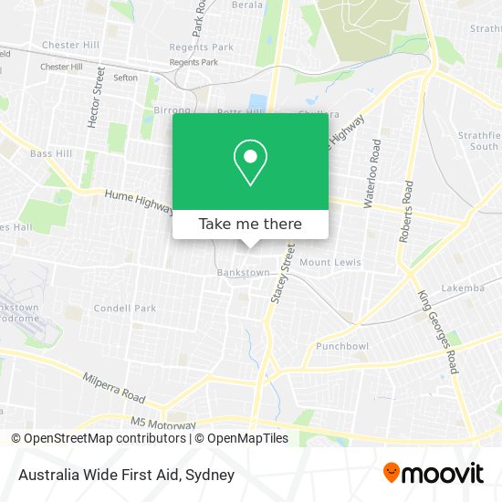 Mapa Australia Wide First Aid