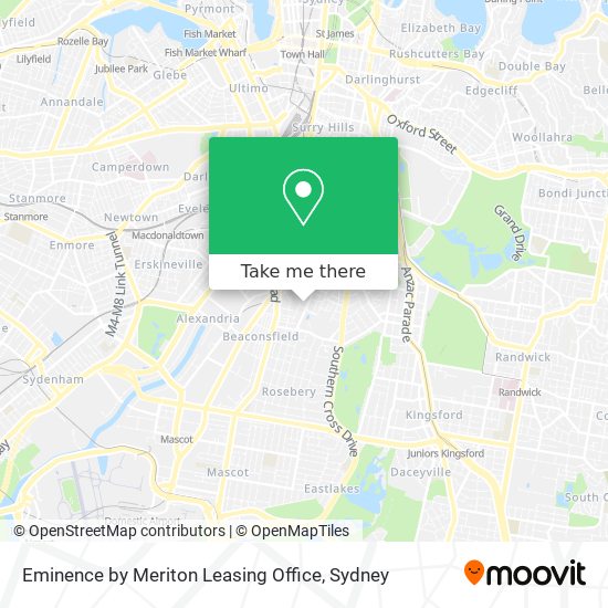 Mapa Eminence by Meriton Leasing Office