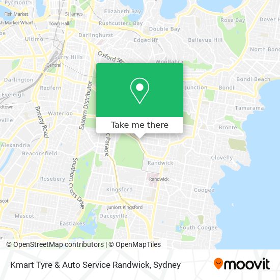 Kmart Tyre & Auto Service Randwick map