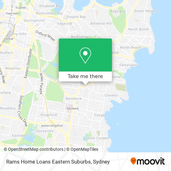 Mapa Rams Home Loans Eastern Suburbs