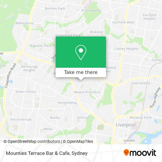 Mounties Terrace Bar & Cafe map