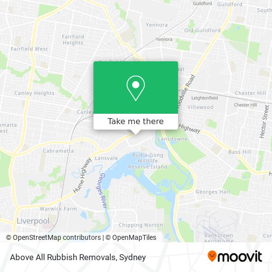Above All Rubbish Removals map